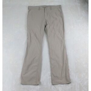 Eddie Bauer Pants Mens 40 Brown Tan Cargo Pockets Lightweight Travex 40X34*